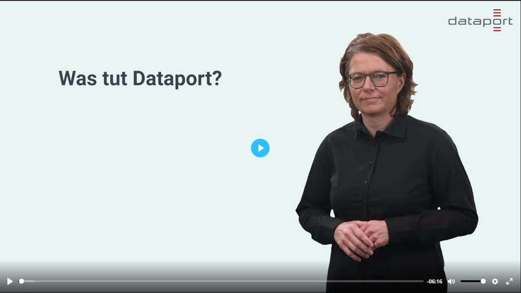 Vorschaubild zum Video: Dataport kurz erklärt in Gebärdensprache