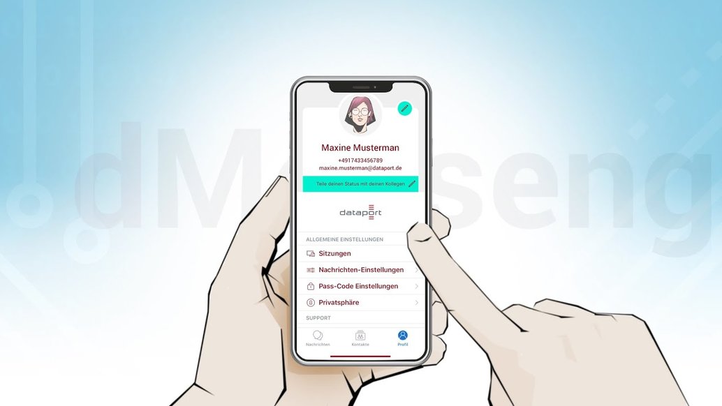Vorschaubild zum Video: dMessenger – der Messenger für den öffentlichen Sektor