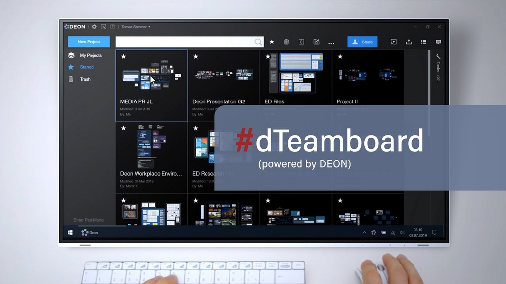 Vorschaubild zum Video: dTeamboard [powered by DEON]: Ihre Lösung für visuelle Kollaboration