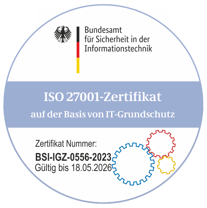 Siegel: Zertifikat BSI-IGZ-0556-2023