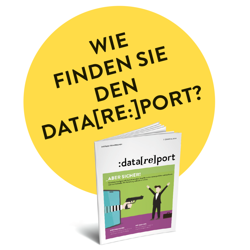 Umfrage: Wie finden Sie den Datareport?