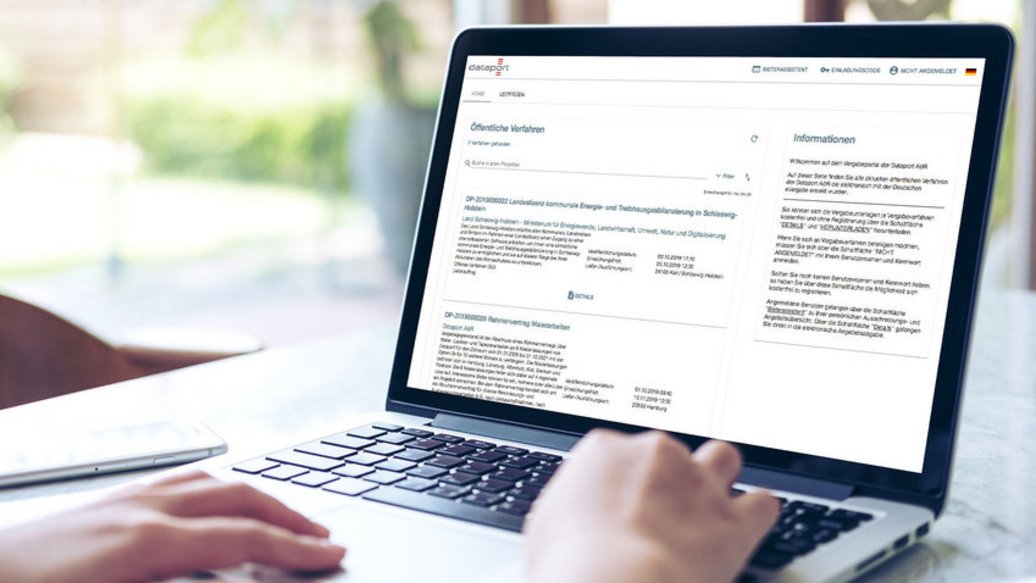 Vergabeverfahren: Aktuelle Ausschreibungen von Dataport