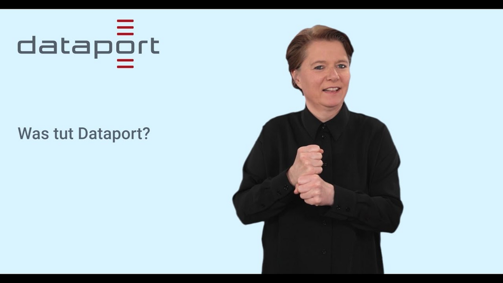 Vorschaubild zum Video: Dataport kurz erklärt in Gebärdensprache